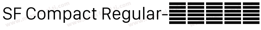 SF Compact Regular字体转换